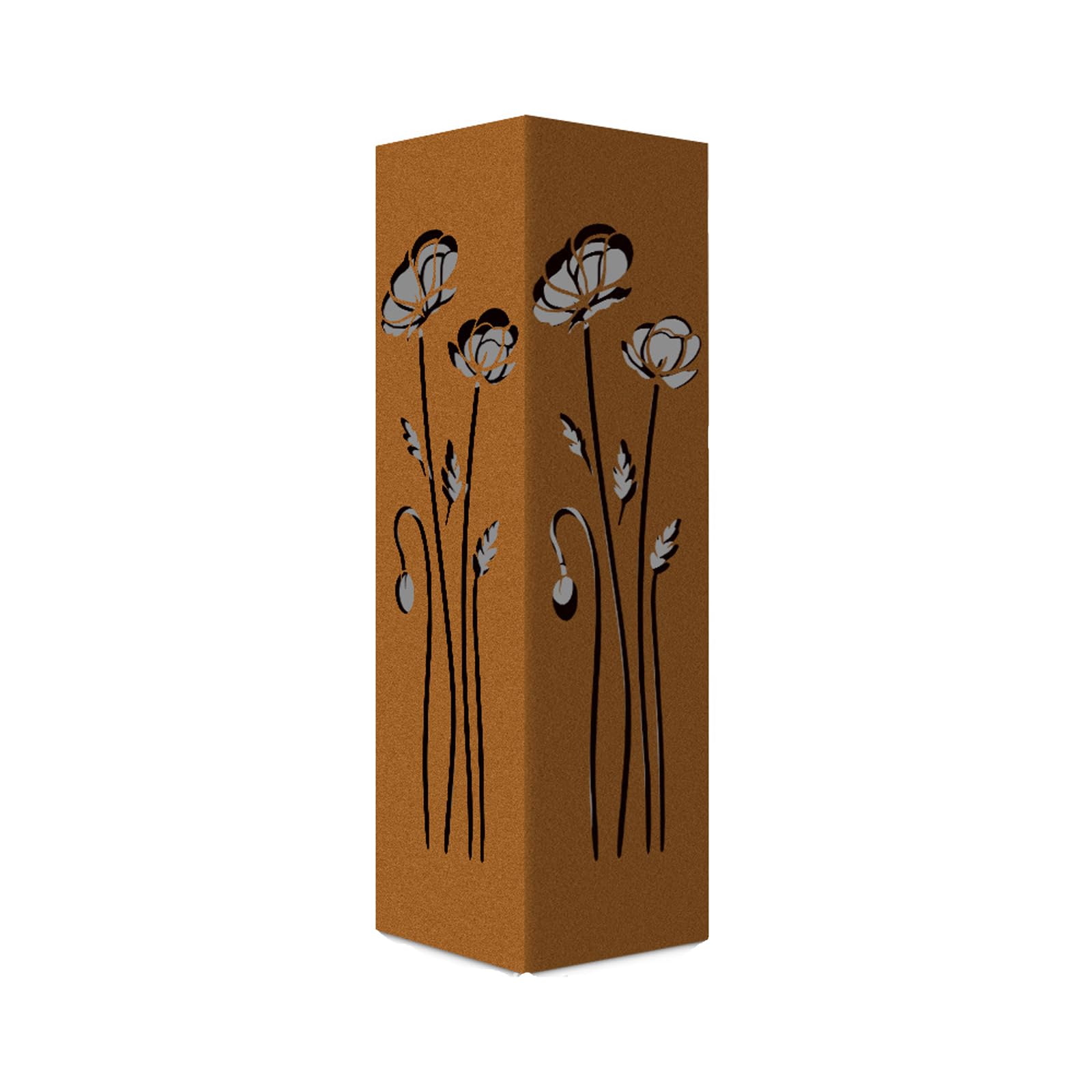 CUNZJIA Elegant Rusty Iron Garden Column Decoration Furniture Artistic Hollows Sculpture for Outdoor Yard and Patios