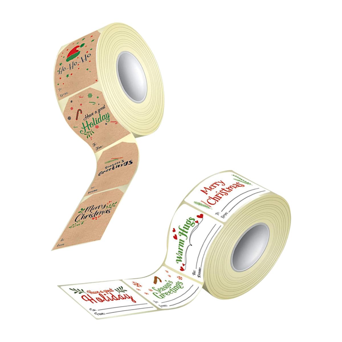 SHINEOFI 2 Set Adesivi Natalizi Etichette Adesivi Da Imballaggio Per Buste Di Ringraziamento Per Sacchetti Di Caramelle Di Natale Per Buste Di Biglietti Di 2 * 2