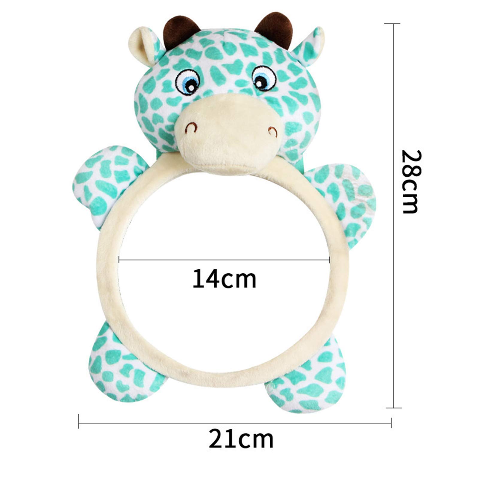 Specchietto Retrovisore Bambini, Baby Elephant Specchio Auto Bambino in Acrilico, Specchio Auto Neonato, Accessorio Auto Per I Neogenitori,
