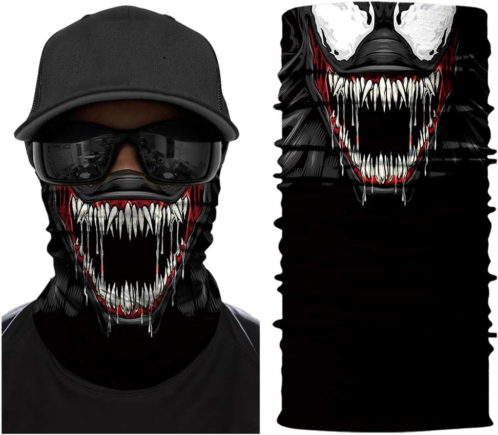 Seamless Headwear Bandana Rave Head Wrap Face Cover Scarf Mask Neck Gaiters Warmer Balaclava Headband - Image 3