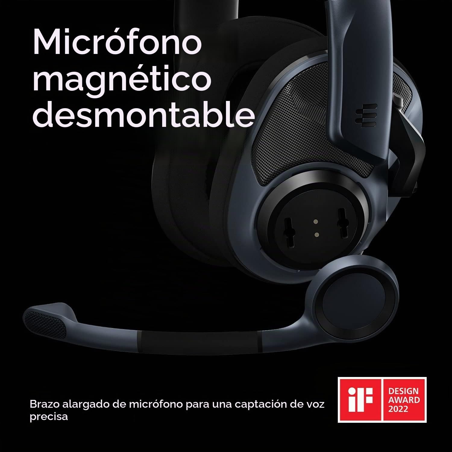 EPOS H6Pro - Auriculares Acústicos Abiertos con Micrófono - Cascos Gaming para PC, Mac, PS4/5, Xbox One/Series X y Nintendo Switch - Auriculares Diadema Ligeros Cómodos (Black)