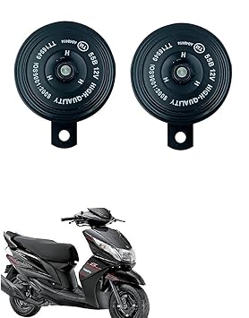 Znee Smart Motorcycle Horn Loud Sound Waterproof 12V 110DB (Set of 2) for Yamaha Ray Z