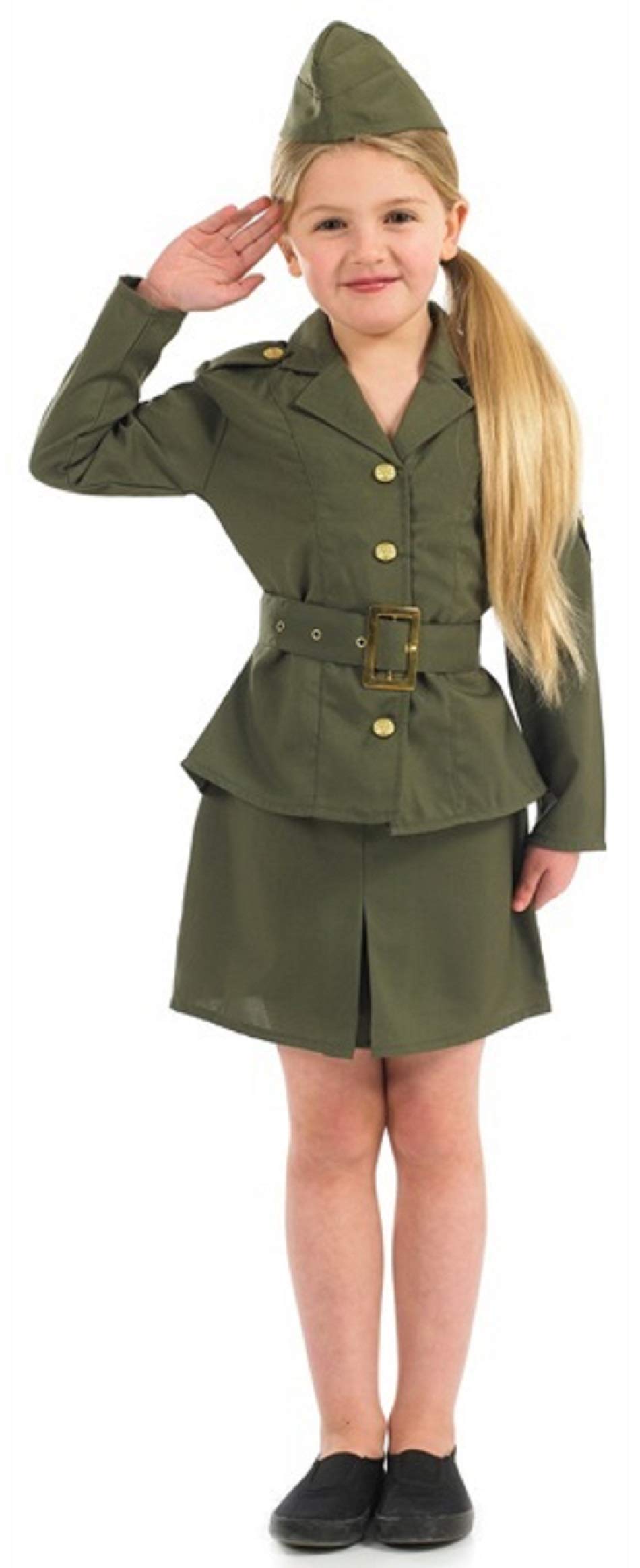 Military Ww1 Childrens Costume Girls Ww2 Ww1 Army Military Armed