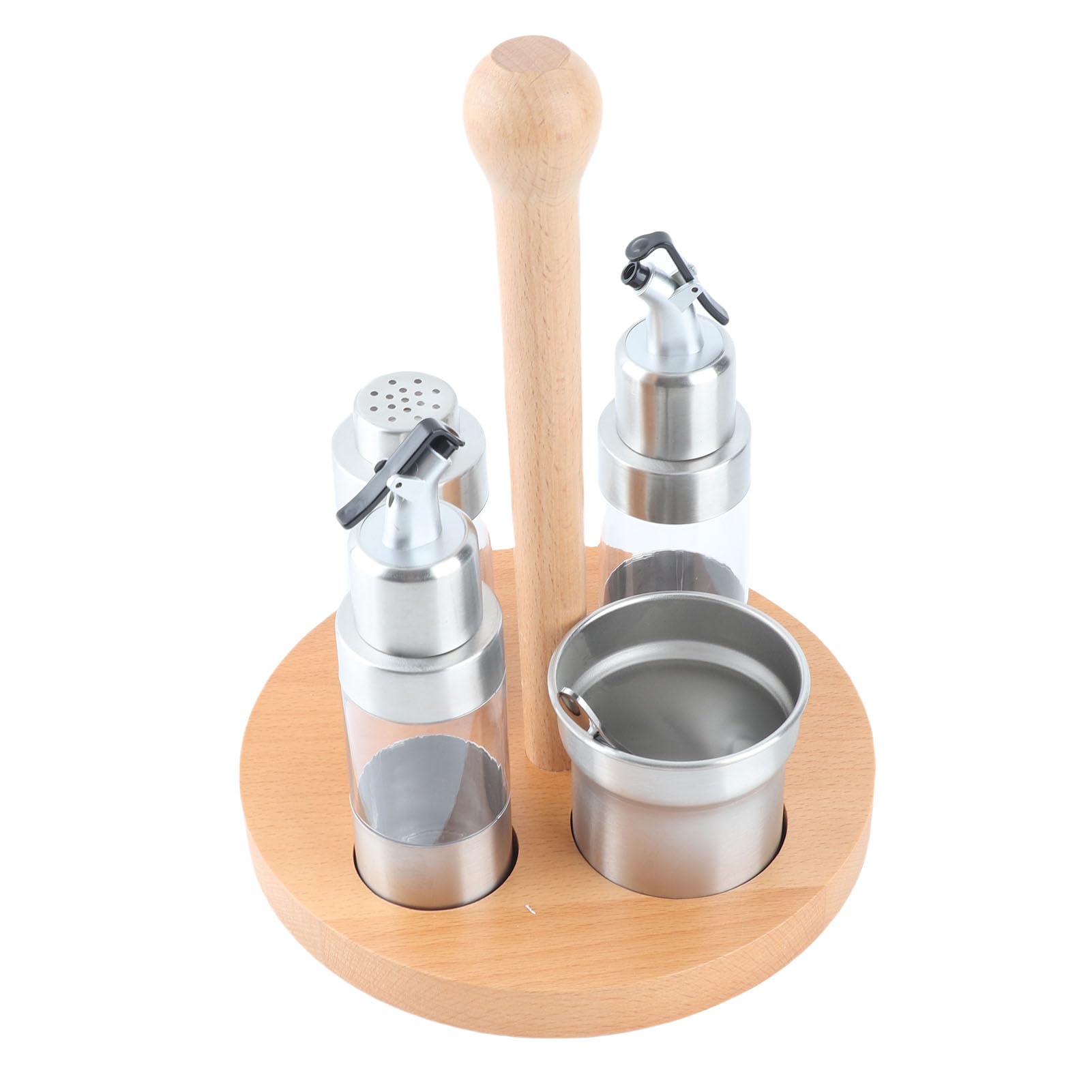 Fdit Ensemble de Condiments avec étagère à épices, Support de Pots à