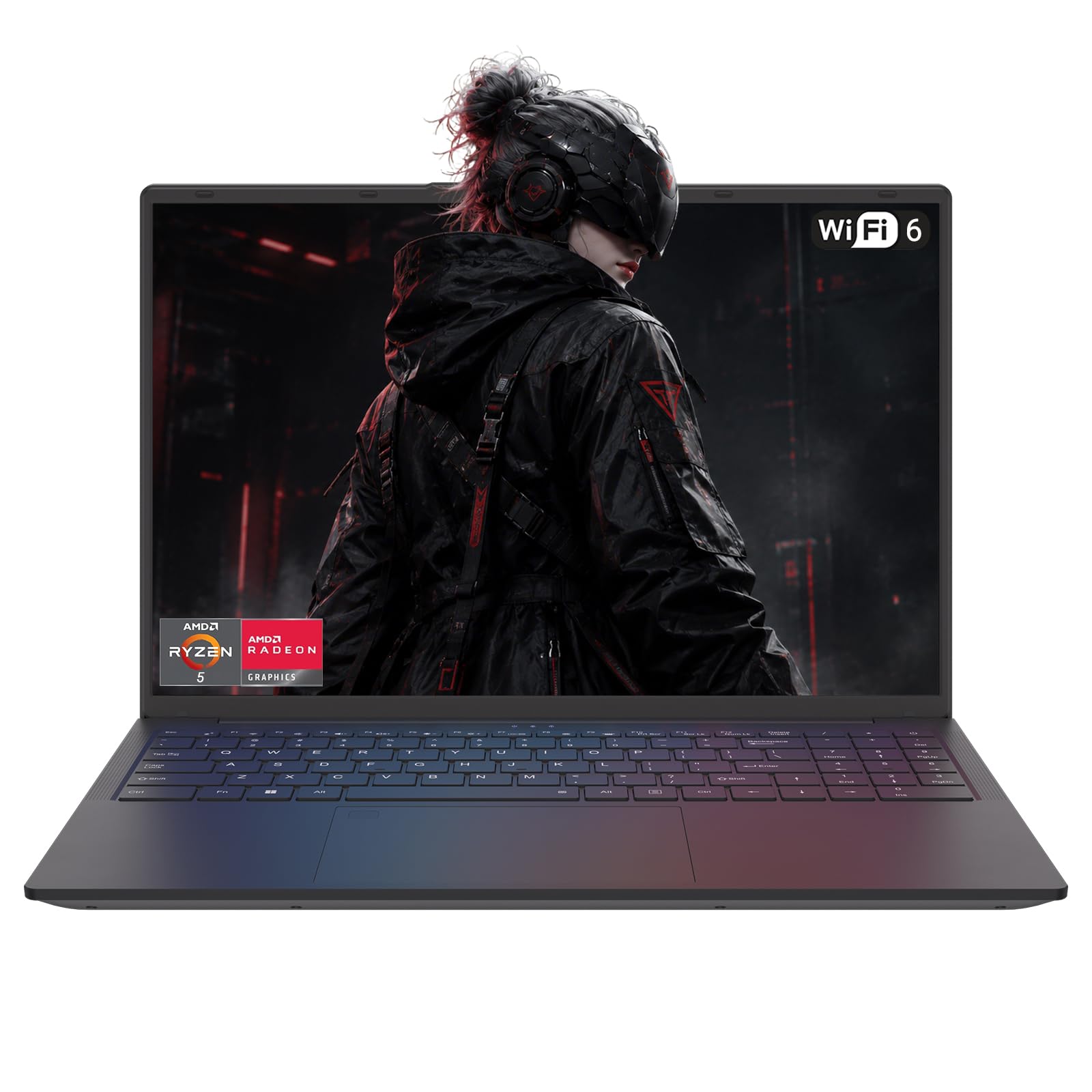 15,6 Zoll Laptop AMD Ryzen 5 3500U bis 3,7 GHz, 16GB RAM 1TB SSD, Full HD IPS, WiFi 6, Fingerabdrucksensor, Vollfunktion Type-C, Tastaturbeleuchtung, Notebook für Büro, Studium und Homeoffice