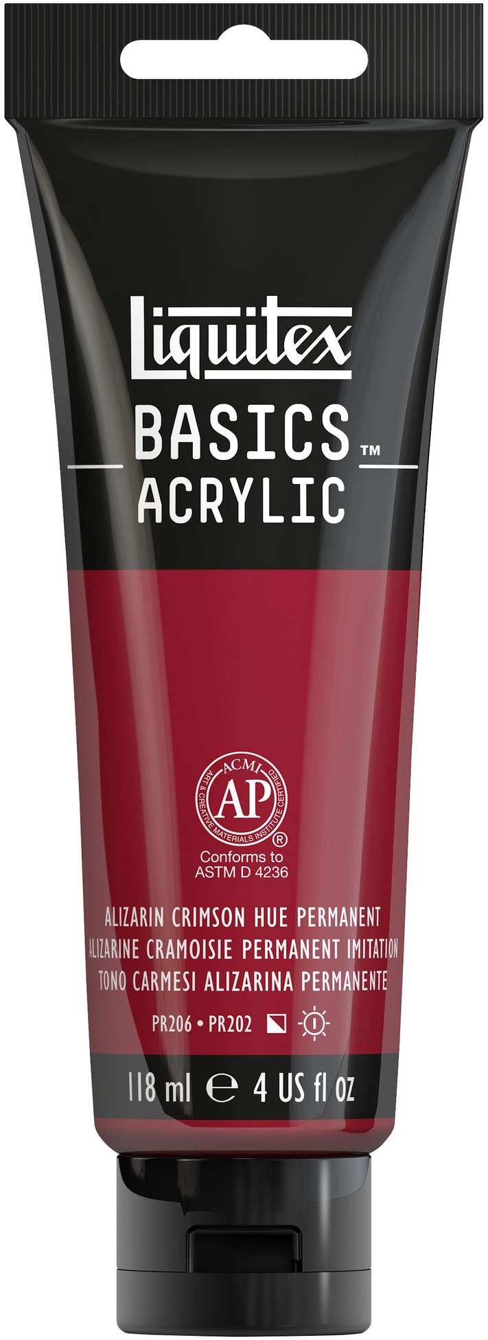 Liquitex Alizarin Crimson Hue Bulk Buy: Reeves Basics Acrylic Paint 4 Ounce/Tube- (3-Pack)