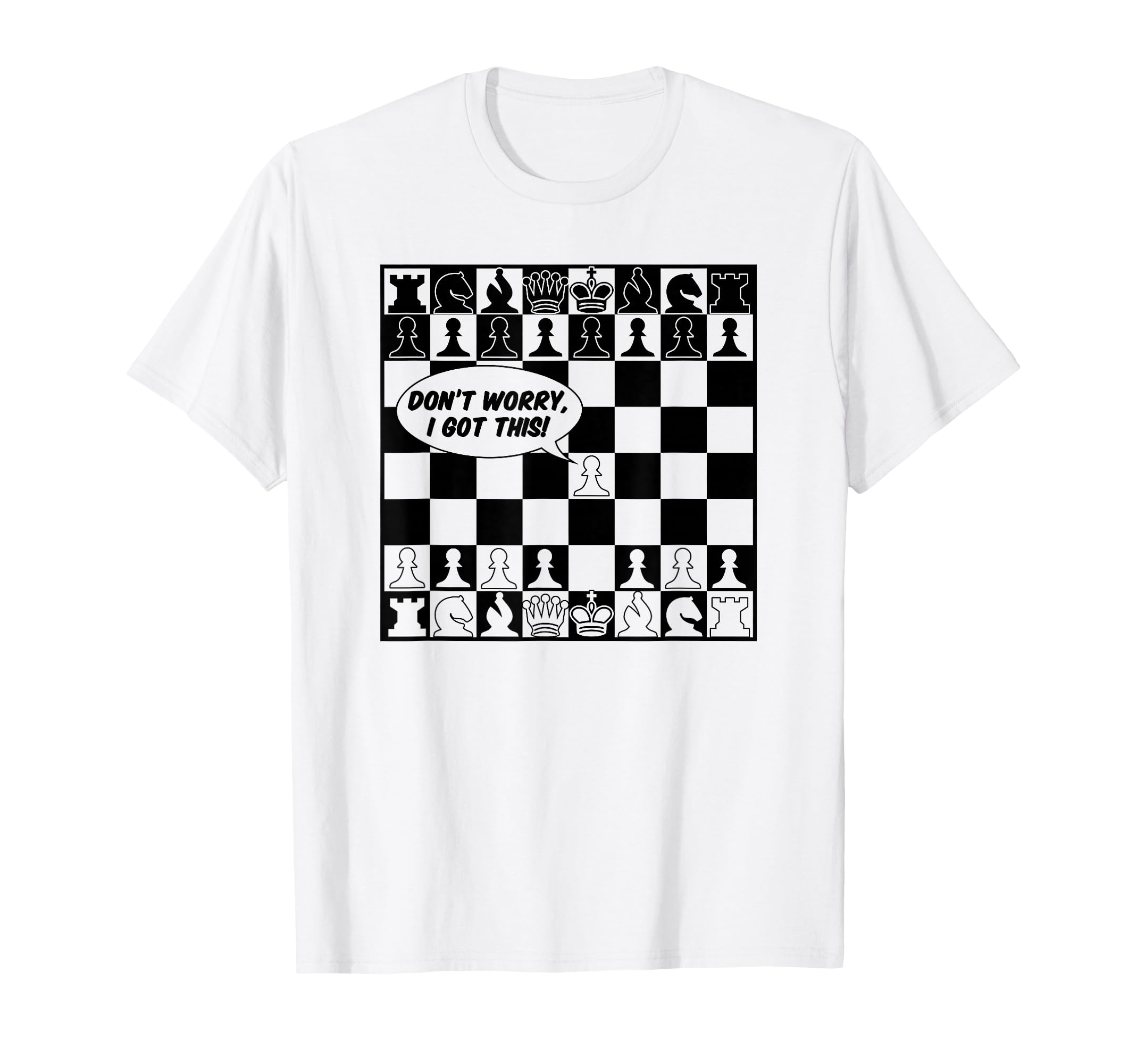 Funny Chess Shirt for Men Boys Checkerboard Chess Board T-Shirt