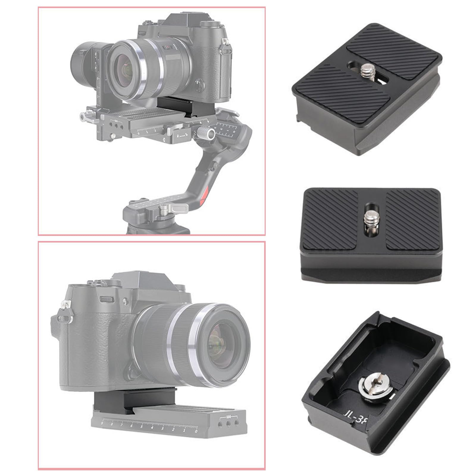 Versatile Upper Plate Upper Quick Release Plate Panel for RS4pro Action Camera Photography Reliability