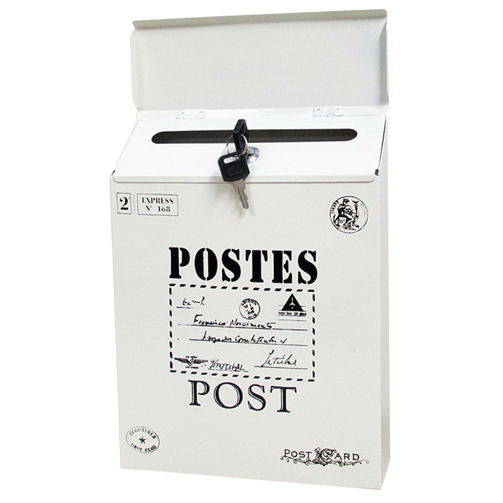 Boîte aux Lettres Vintage murale en fer créative pour décorer la façade