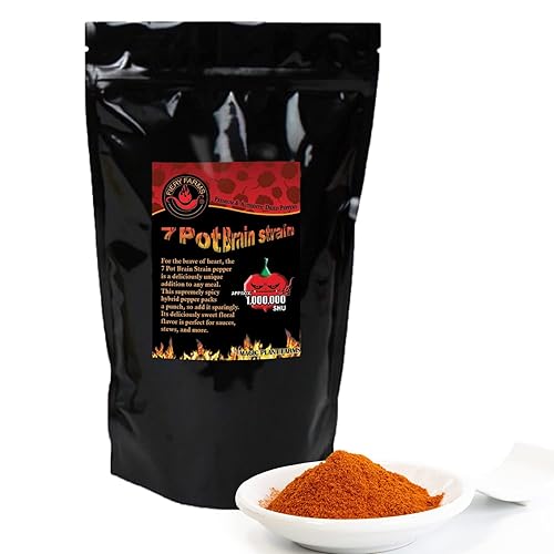 Magic Plant Red 7 Pot Brain Strain Copos triturados puros 1M-1.9M SHUs Insane Heat - Afrutado - Dulce - Sabor caribeño único Pon tus platos -