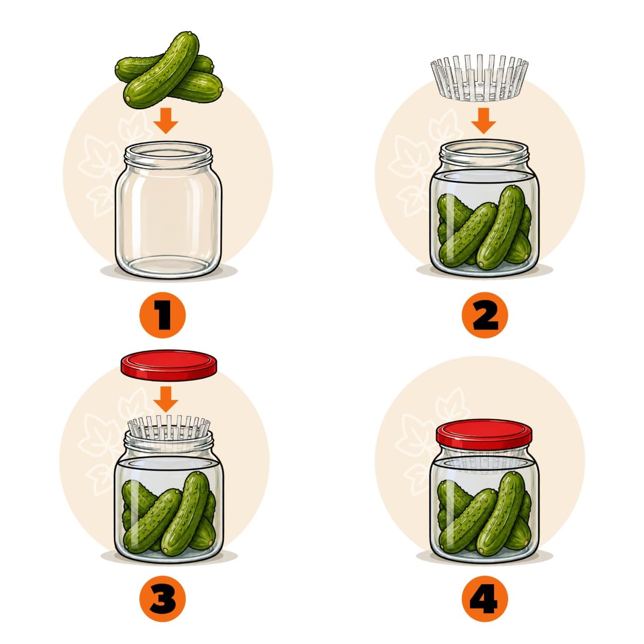 KADAX Juego de 10 Pesas de Fermentación fi 100 mm con Red para Tarros TO100 sin BPA
