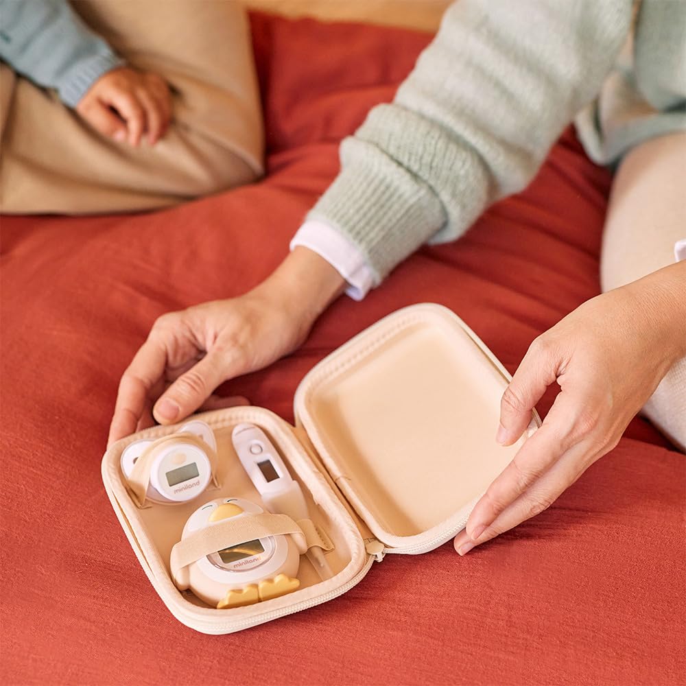 Miniland Thermokit Valencia. Set de trois thermomètres pour bébés dans un étui pratique.