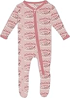 Vista 66 de KicKee Baby & Toddler - Pijama de viscosa ultrasuave de bambú con patas abatibles y puños