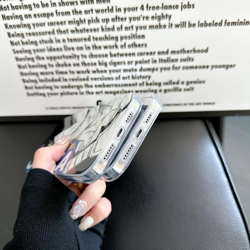 Miniatura 5 de Funda de teléfono con diseño de anime para iPhone 11 Pro Max, delgada y transparente de dibujos animados japoneses, a prueba de golpes, para