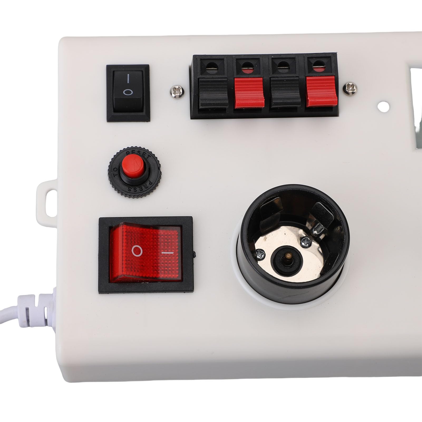 Jeffergarden Tester di Potenza per Lampadine a LED, Misuratore di Potenza Corrente di Tensione Multifunzionale con Prese E27 E14 GU10 e Spina a 2 Poli (Spina UE 85-265 V)