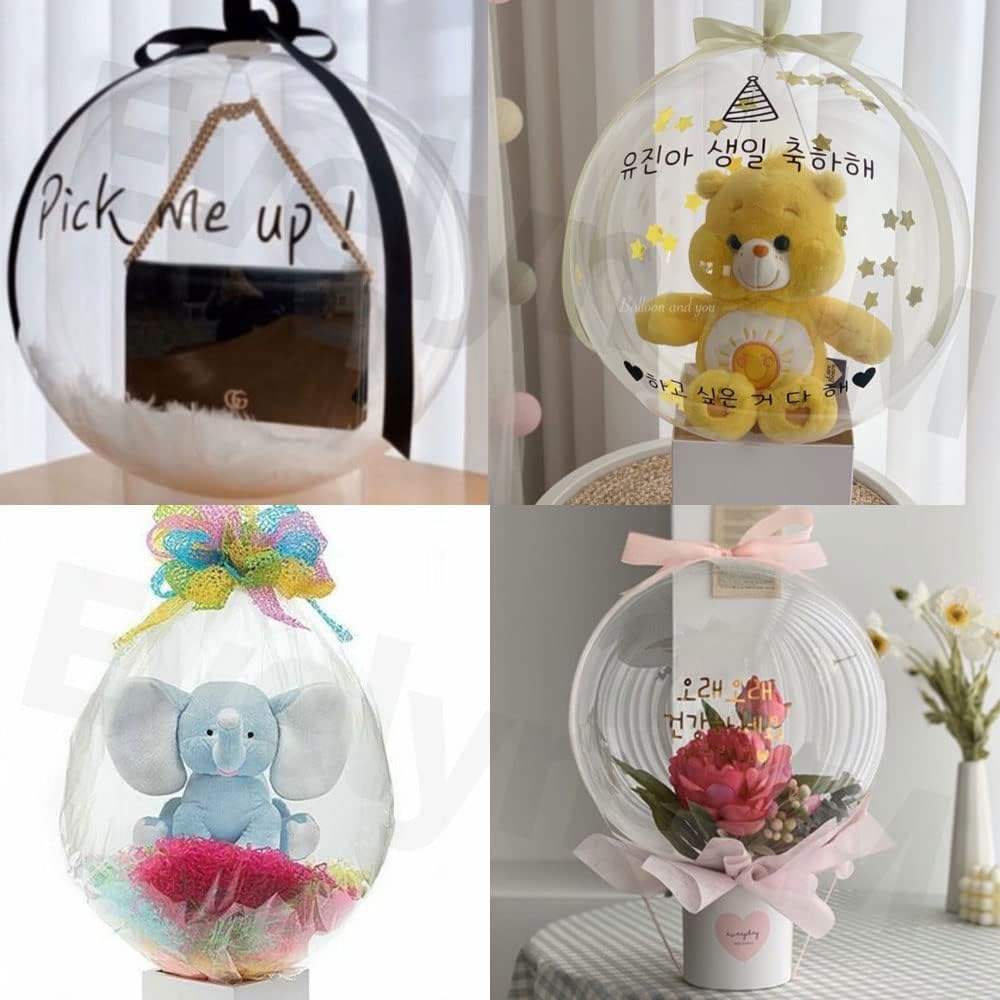 Balloon Stuffing Machine Stuffer Tool Kit Filling Diameter 46cm/18.1'' A Classy Way to Wrap Your Gifts,for Wedding Birthday Party DIY Decoration Art Supply (White), 1-3, 18x18x17.1in