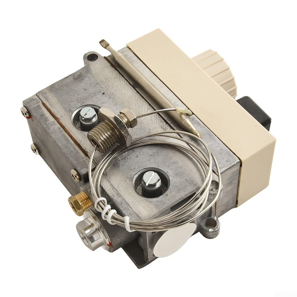 Yuanpgky Termostato de válvula de control de temperatura de gas de cocina comercial 710 para freidora industrial, equipo de cocina wok, rango de 120-200 grados Celsius