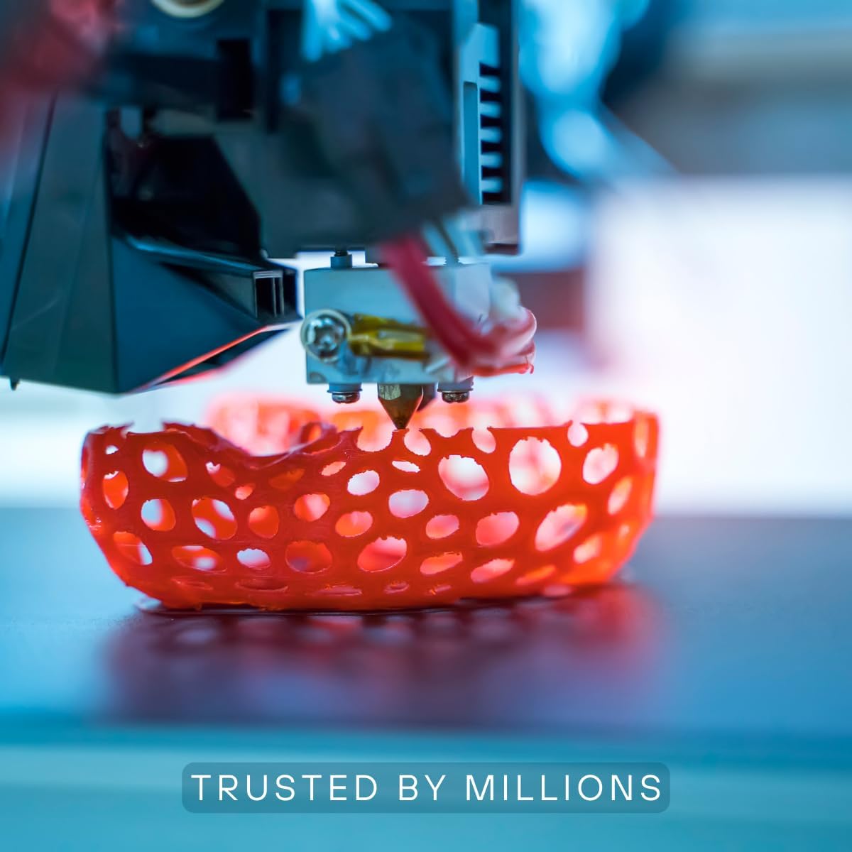 PLA Red 3D Printer Filament Fused Materials - 1kg Spool, 1.75mm, Dimensional Accuracy +/- 0.03 mm