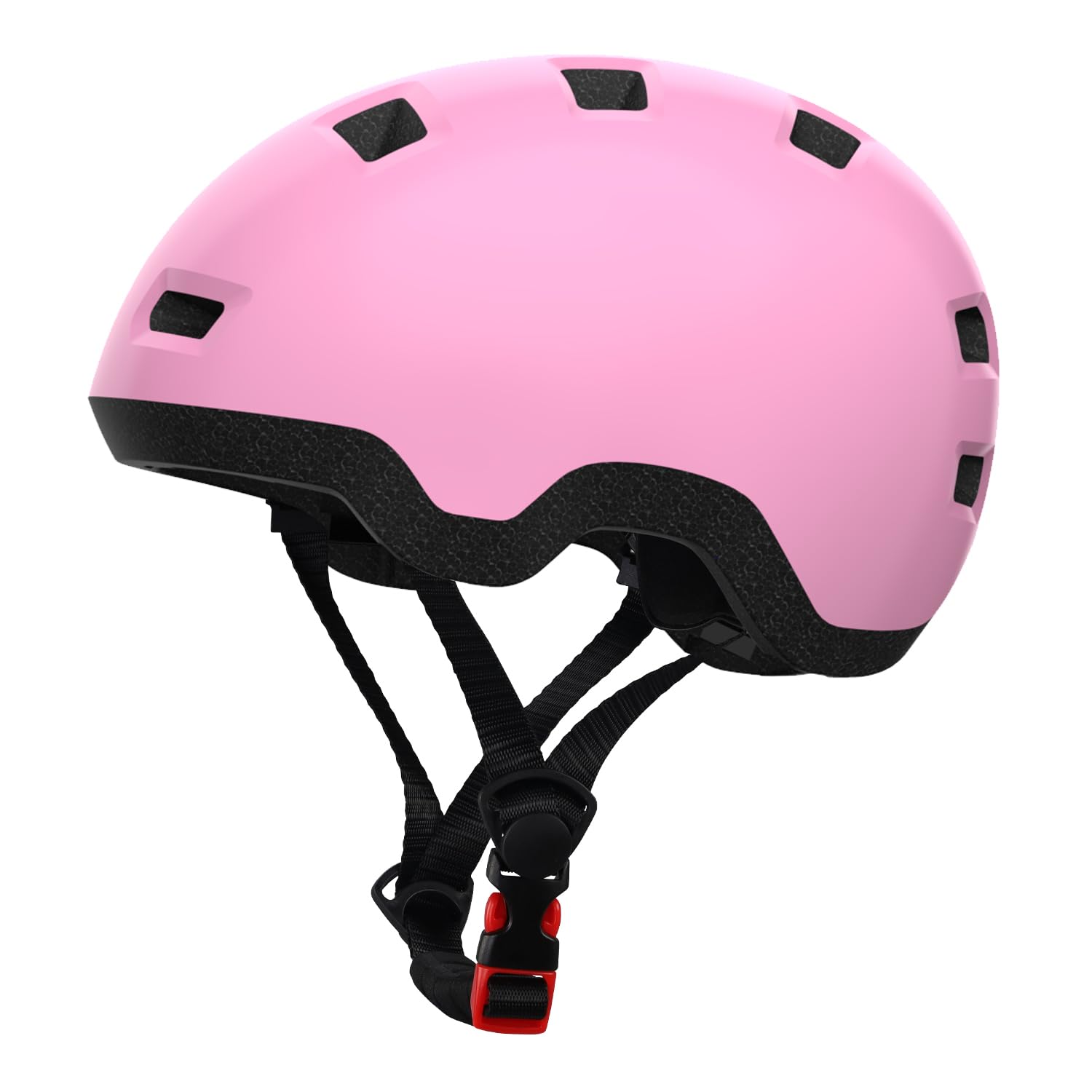Toddler Helmet, Baby Infant Bike Helmet 1-3 Years - Adjustable Dial Fit - with 12 Vents & Dual Liner (0.16"+0.28") (Pink XS 45-51cm) — image 1