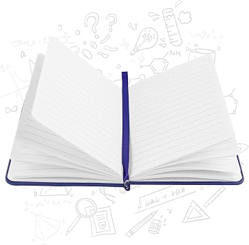 A6 Notebooks, Pocket Notebook Note Pads Small Notebooks Hardback Notebook A6 Notepad Journal 160 Pages (80 Sheets)-Blue