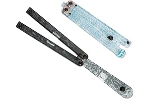 2pcs Squidy-b Butterfly Knife Plastic Training Tool