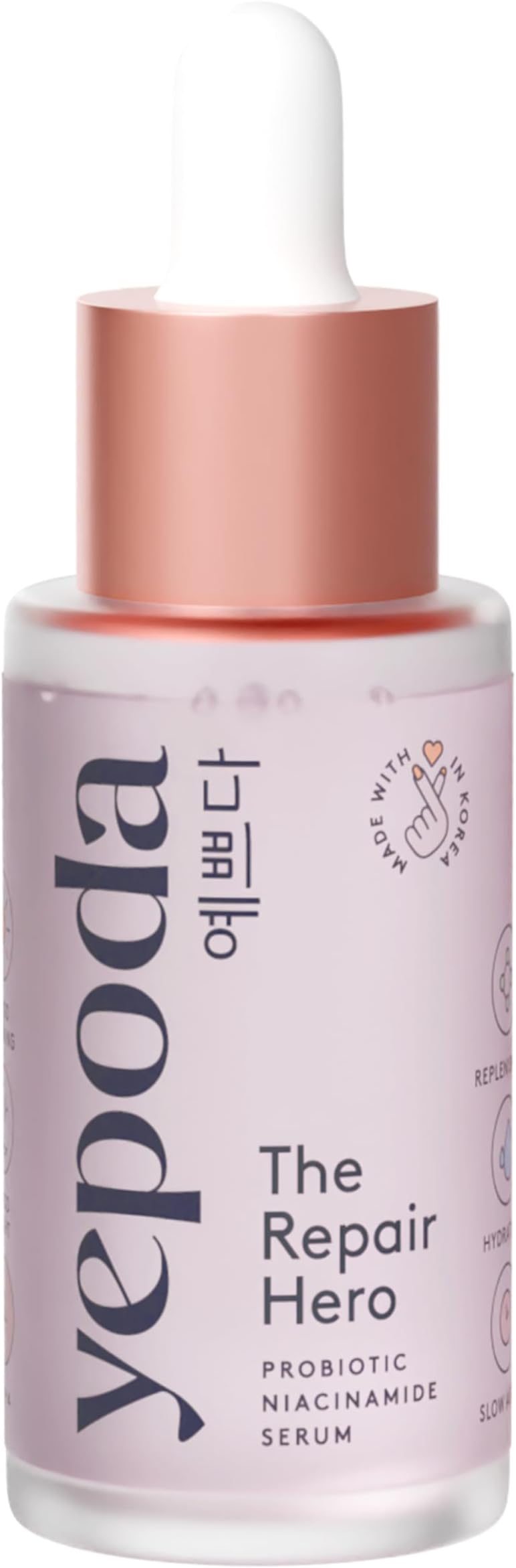 – The Repair Hero, Probiotic Niacinamide Serum, Hydrating & Skin-Balancing, Vegan Korean Slow-Aging Serum for All Skin Types, 30 ml
