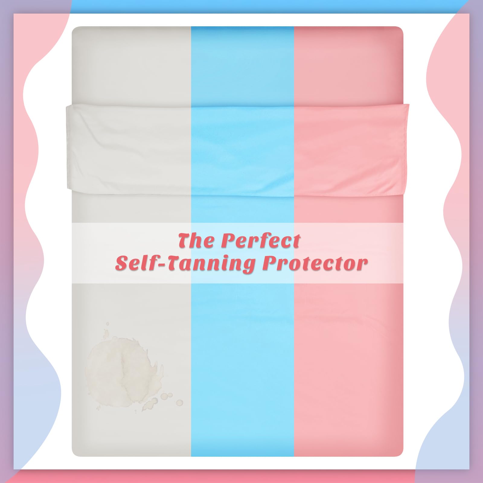 Irenare Lot de 2 sacs de couchage autobronzants pour voyage, randonnée, hôtels (rose, bleu)