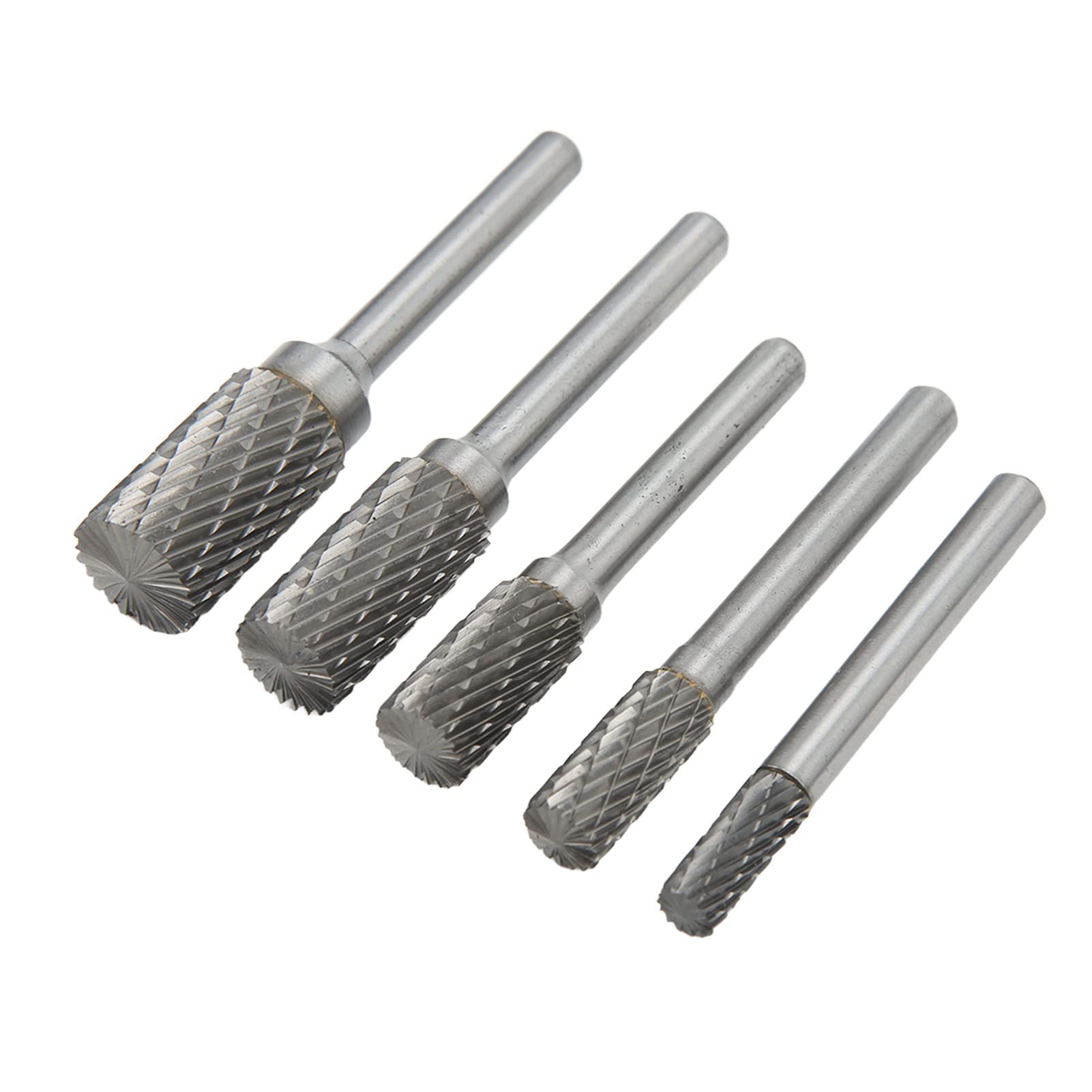 Generic Jeu de Fraises en Carbure, Embouts de Meuleuse à Double Matrice pour le Métal, le Bois et les Bijoux, Limes à Tige de 6mm pour le Meulage, l'ébavurage et le Façonnage