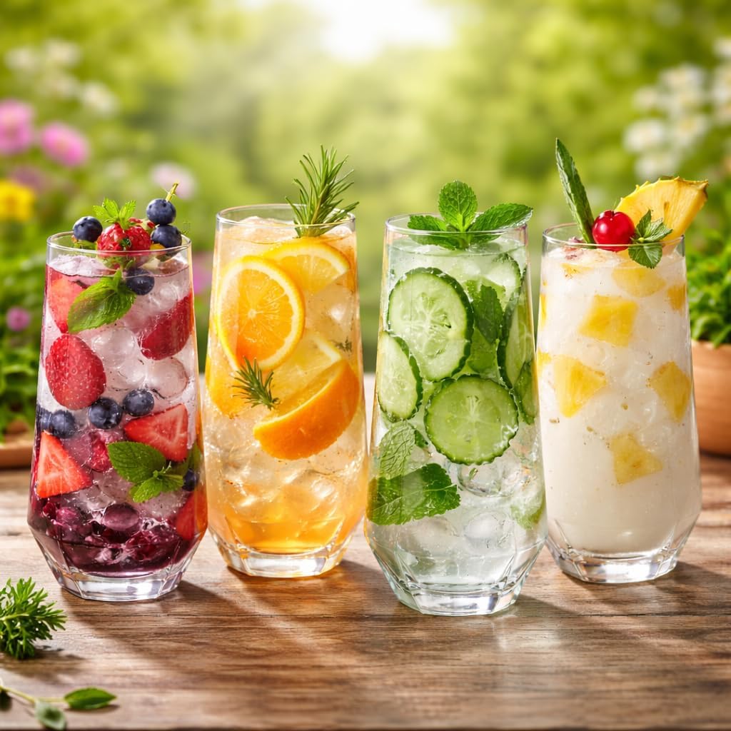 Oojami 48 Pack Diamond Clear Unbreakable Stemless Plastic Glasses 24 9oz Stemless Champagne Flutes & 24 12oz Cups BPA-Free, Disposable, Shatterproof Drinkware for Weddings, Bars, Events, and Parties - Image 3