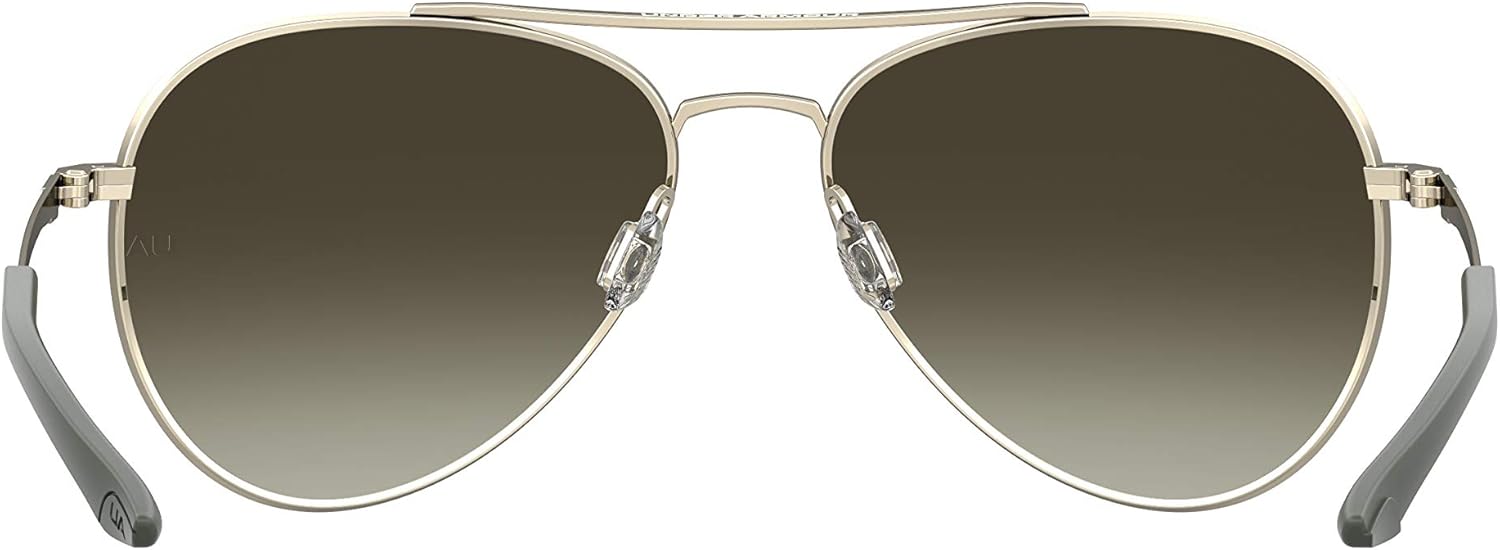 Under Armour UA 0007/G/S Pilot Sunglasses, Light Gold/Brown Gradient, 57mm, 15mm : Sports & Outdoors