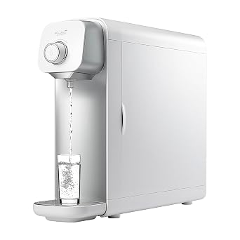 AQUAVI Mineral Spring Countertop Water Filtration Purification System, 3 Stage Water Filter, Bottleless Water Dispenser, No Electricity Required White