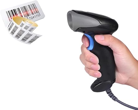 BQ-201 ماسح الباركود المحمول 1D 2D QR Code Reader USB يعمل على سوبر ماركت Android / Windows PC أو POS System