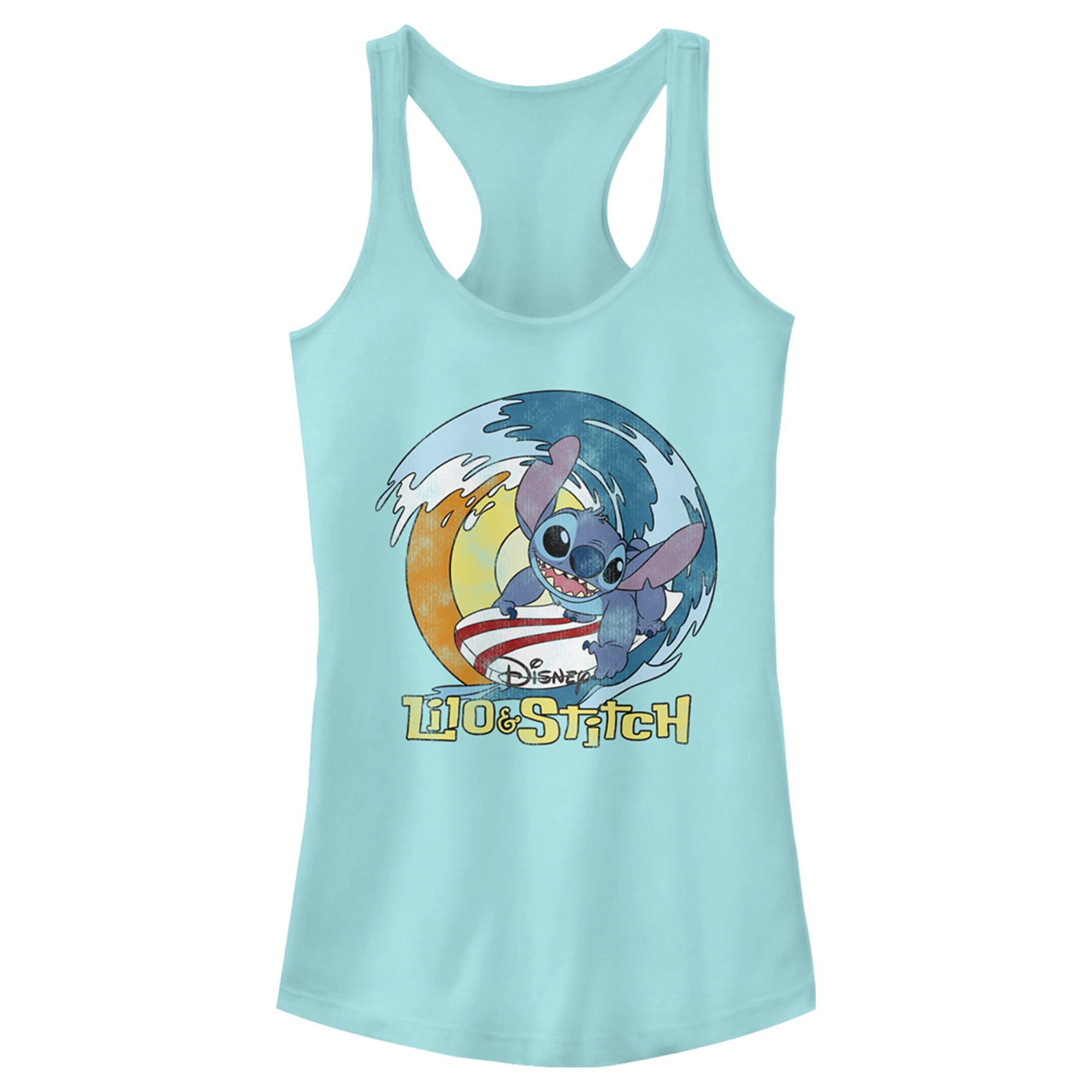 Camiseta Stitch Surf para mujer de algodón informal 5