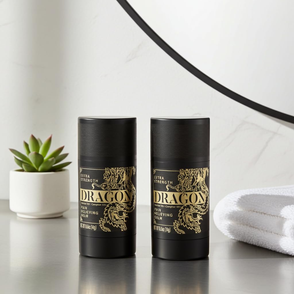 Americanna Wellness Dragon Balm Travel Roll-on Black Travel Mini - Pack of 2