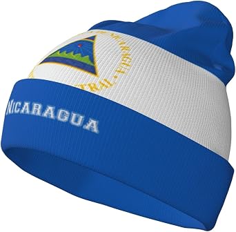 Cute Flag Slouchy Beanie Hats Hip Hop Soft Running Knitted Skull Hats Cap for Men Women Adult