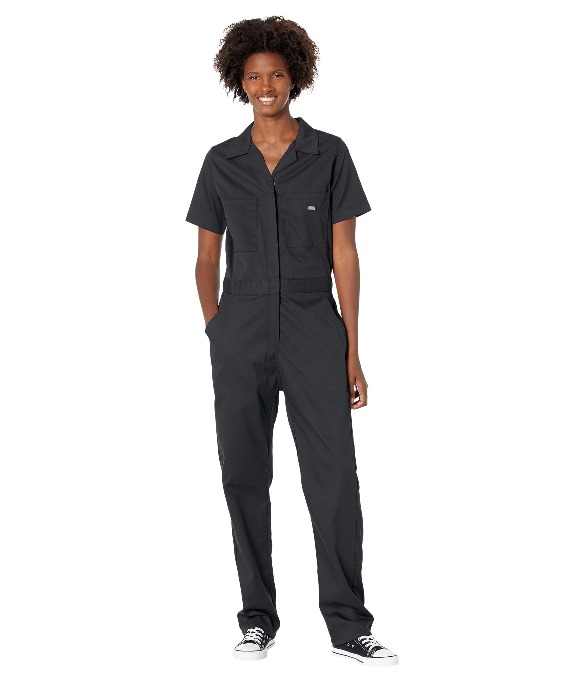 Dickies Women's Black Ss Flex Coverall, M