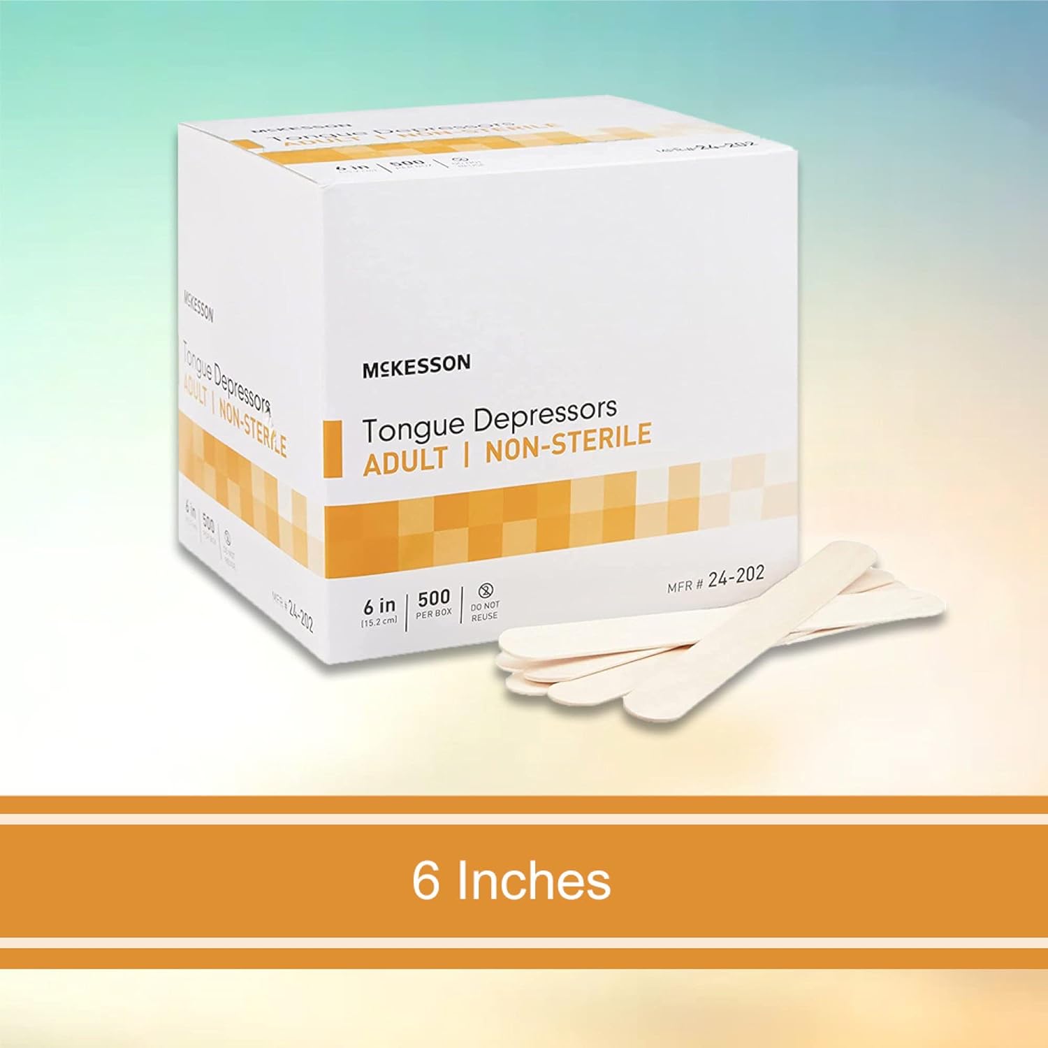 McKesson Tongue Depressor, Non-Sterile, Wooden, Adult, 6 in, 500 Count : Industrial & Scientific