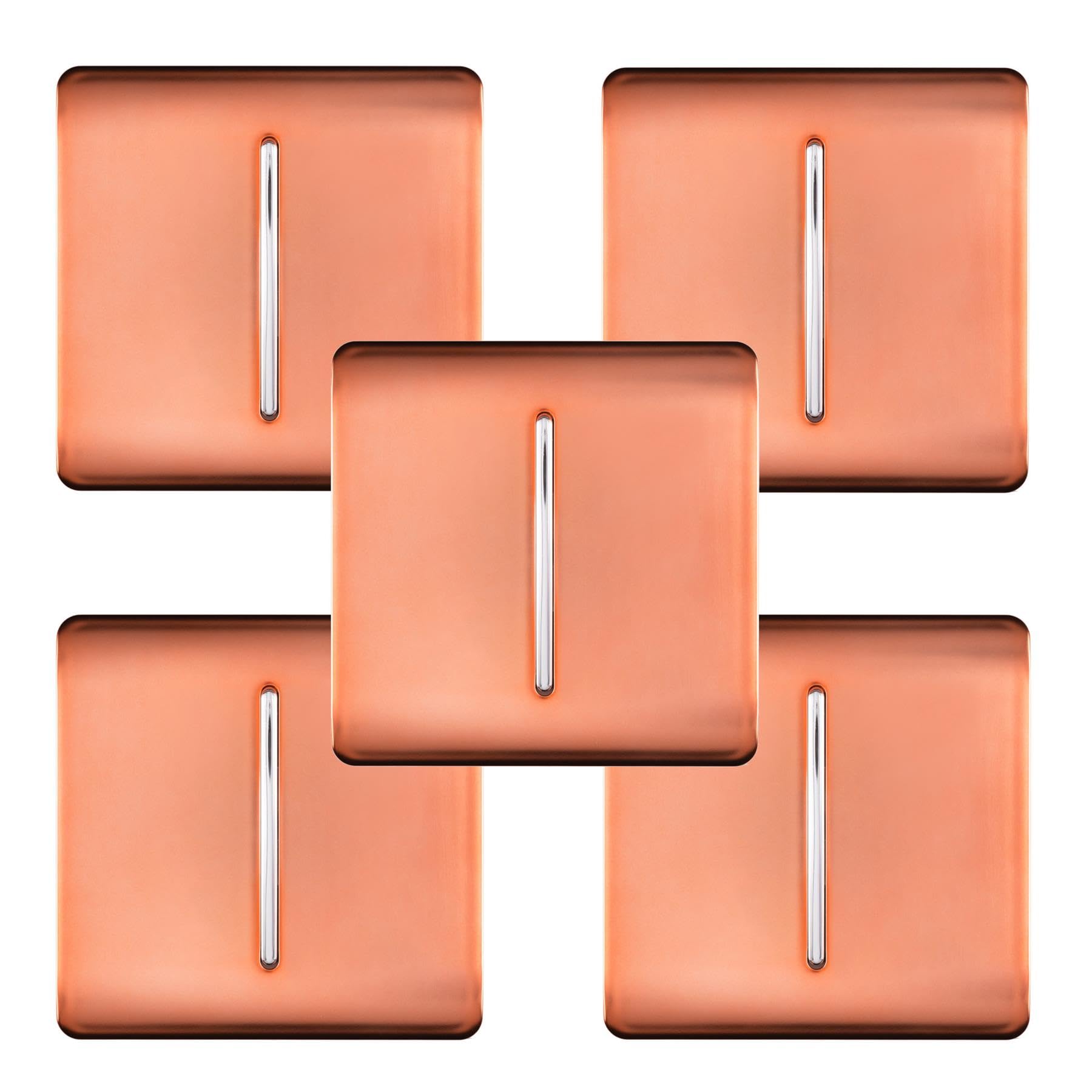 Trendi Switch 1 Gang Rocker Light Switch Copper 1 or 2 Way