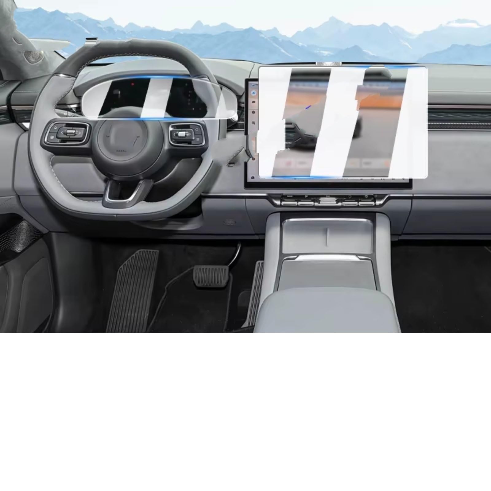 pellicola protettiva GPS Compatibile Con Zeekr Per 7X 2024-2026 Protezione Dello Schermo GPS Per Auto Navigazione GPS Pellicola Protettiva Opaca Antiriflesso Schermo LCD HD(C)
