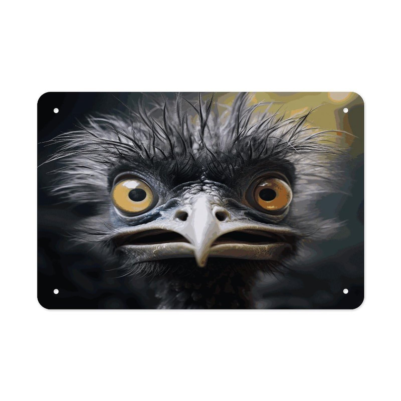 Fodpand Style Emu Wall Art Metal Signs Tin Sign