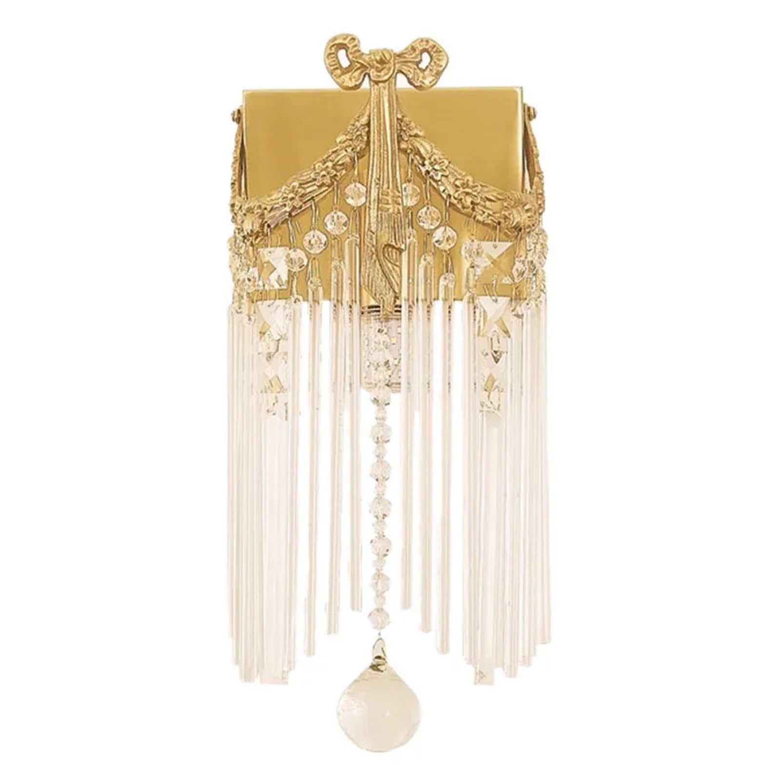 Lámpara de pared de cristal retro para pared de TV iluminación LED de pasillo y dormitorio