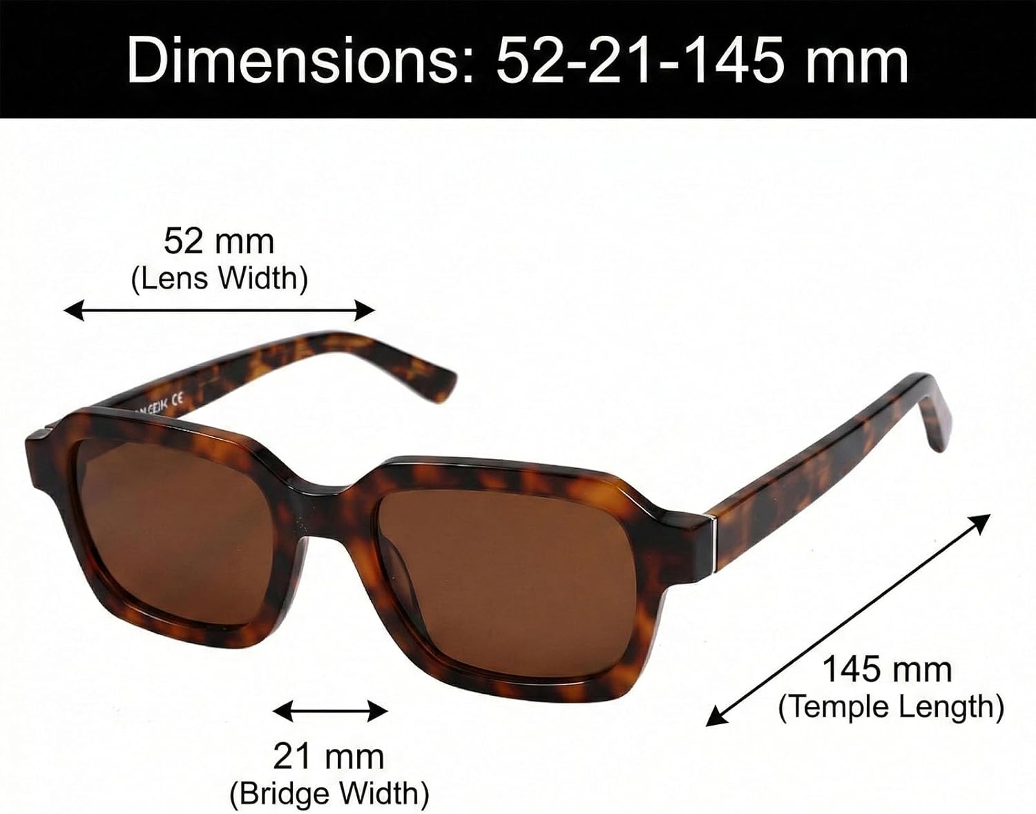 Trendy Square Sunglasses for Women Men Fashion Oversized Frame UV400 Protected Sun Glasses