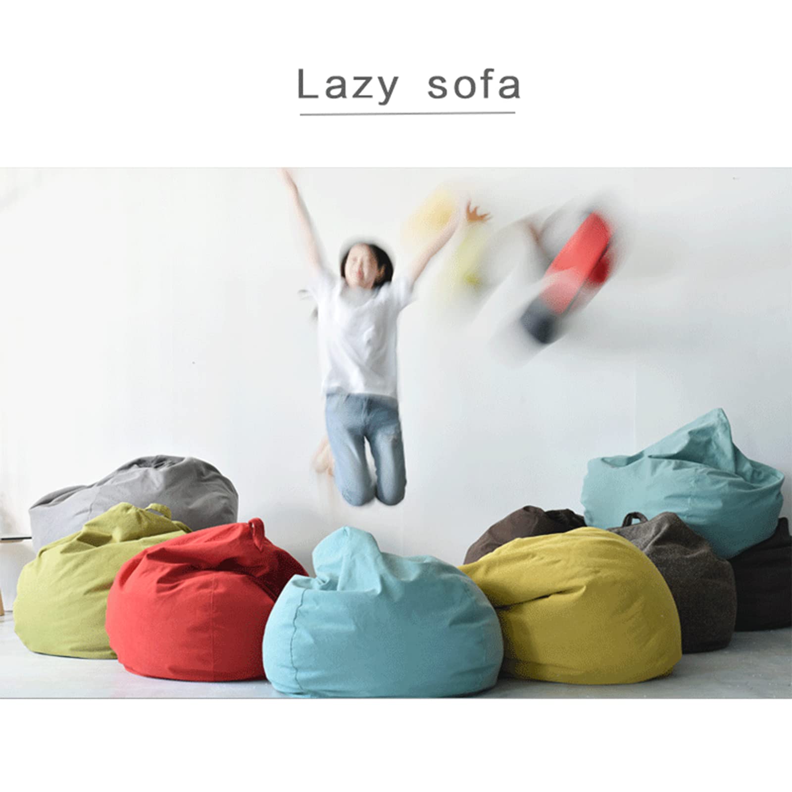 Highdi Peluche Sac Haricots Pouf Adultes Adolescents, Pouf