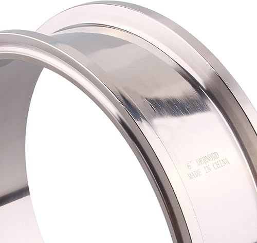 Miniatura 3 de DERNORD Tubo de carrete sanitario con extremos de abrazadera, tubo redondo sin costuras de acero inoxidable 304 con brida de virola de triple