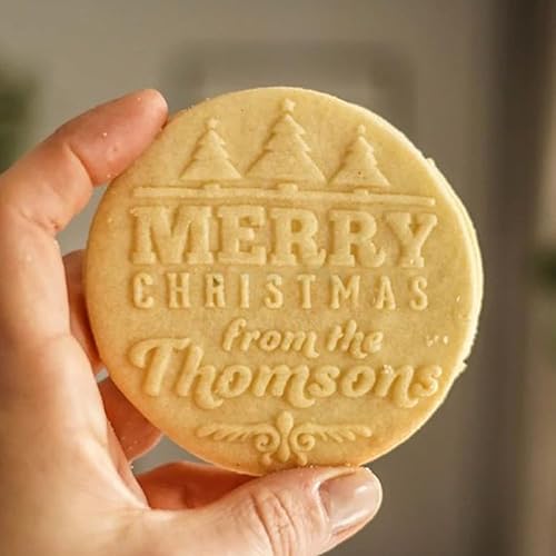 Miniatura 8 de 2023 Personalized Christmas Cookie Stamp with Name 3.1 inch Custom Cookie Stamp Funny Christmas Gifts For Fondant, Frosting, Decorative CakesSugar