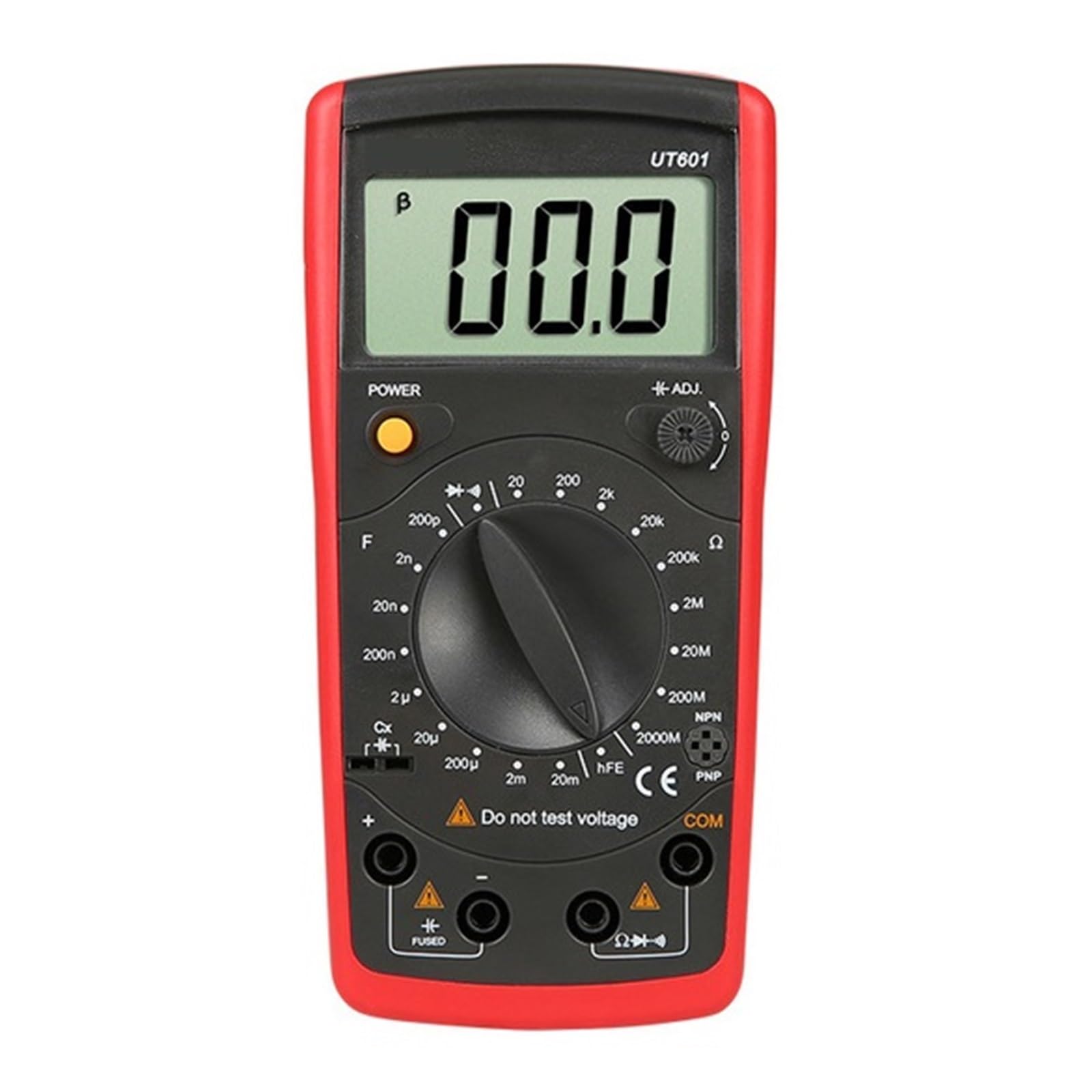Tester Rezystancji Pojemności Indukcyjności Ręczny Przenośny Omomierz LCR Test Diody/tranzystora LCD(UT601)