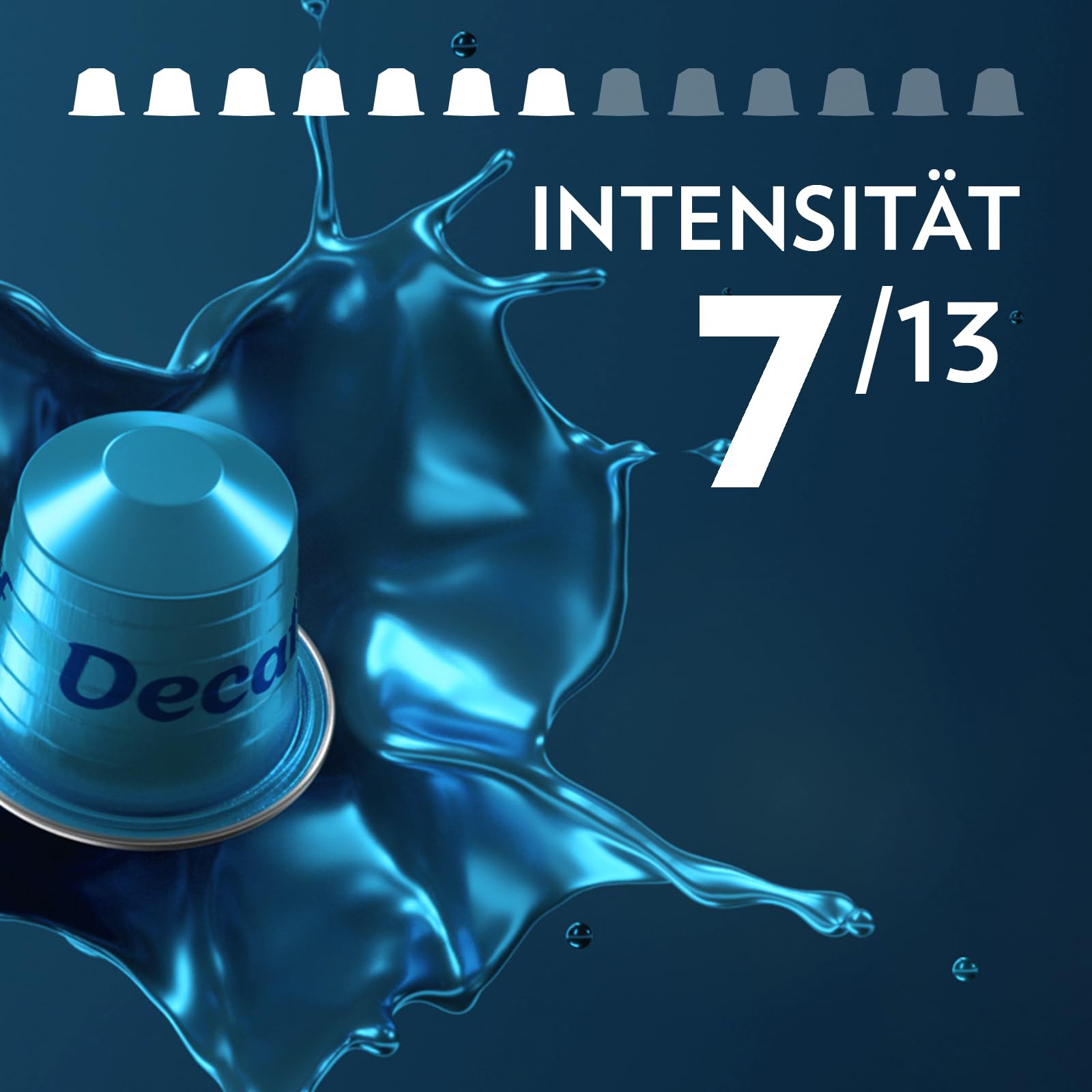 Lavazza, Decaf, 100 Nespresso Original maschinenkompatible Kaffeekapseln, mit Noten von Schokolade und Trockenfrucht, Arabica und Robusta, Intensität 7/13, Mittlere Röstung