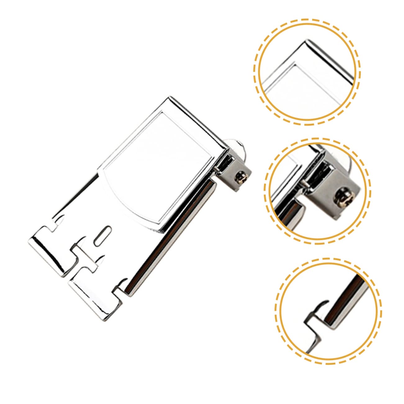 HEMOTON 4stücke Banjo Tailpiece Hochwertiger Metall-saitenhalter Für Banjo Mit Glänzender Oberfläche Einfache Installation Langlebige Konstruktion Perfekter Saiten