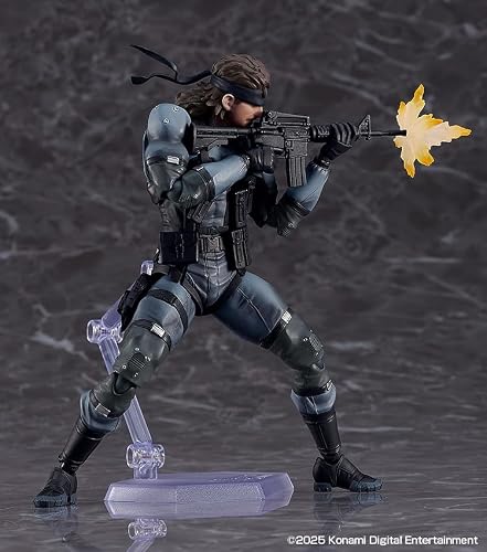 Figurine Metal Gear Solid 2 Solid Snake avec carton et armes – photo 4
