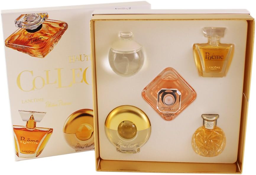 Haute Collection By Various Designers For Women. Gift Set (Miniature Of Tresor 7.5 Ml + Safari 4Ml + Noa 7Ml + Poeme 4Ml + Paloma Picasso 5 Ml ).